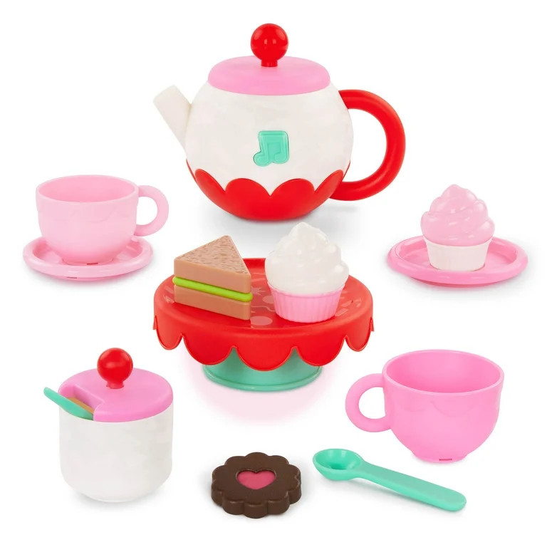 Battat Whistle & Sing Tea Set Musical Teapot with Accessories, Toddler and Preschool Toys | Walmart (US)