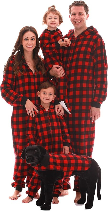#followme Matching Adult Onesie for Family, Couples, Dog and Owner Buffalo Plaid at Amazon Women... | Amazon (US)