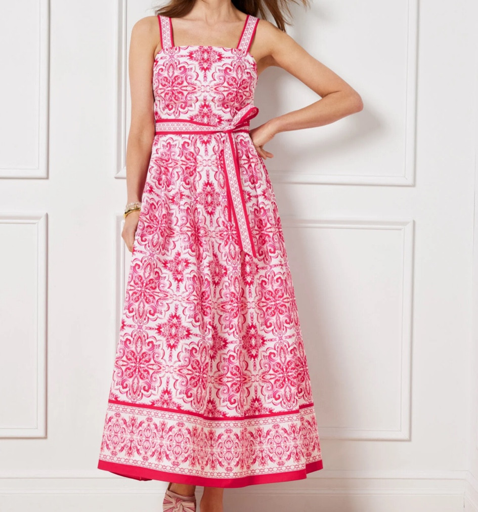 Pink and white // dress // church dress // Talbots // classy // women’s dress // style // ootd // outfit inspo // sale 

#LTKOver40 #LTKStyleTip #LTKFindsUnder100