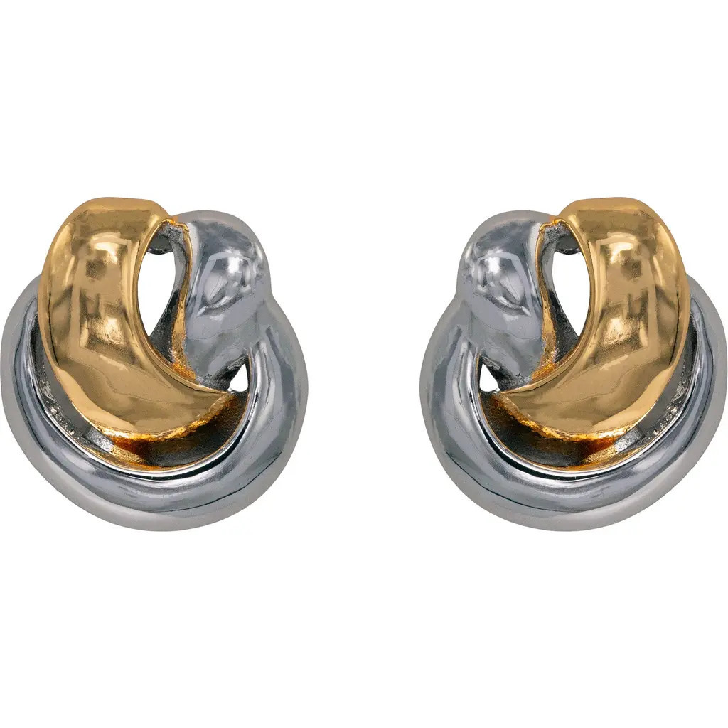 BLACK SUEDE STUDIO Knot Earring in Gold/silver at Nordstrom | Nordstrom