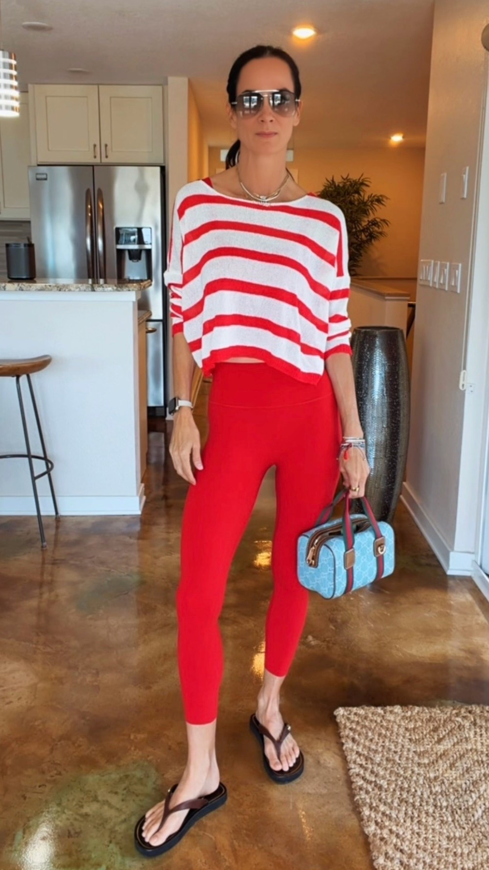 POV: You had Pilates at 8, errands at 11, lunch at 1… and somehow still looked put together. ❤️ #abercrombiepartner #yob @abercrombie  

This bright red set has been working overtime lately. Threw on a lightweight striped sweater, my favorite slides, a cute bag, and suddenly we’re giving “I totally planned this outfit” energy. 😏

Proof that activewear doesn’t have to stay at the gym.
Comment FIT for links. ❤️

#PilatesStyle #AthleisureOutfit #Over40Style

#LTKootd #LTKdayinmylife #LTKfitnessgoals