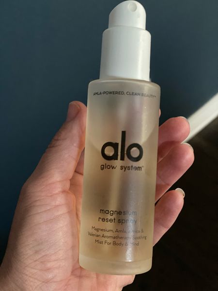 Night time routine game changer! Spray this on your legs and shoulder before bed, and you’ll drift off to sleep easily! 
Alo’s skin care system is amazing but if you had to start with just one, it’s the Reset spray! Also, a perfect gift for your best friend! 

#LTKfitness #LTKGiftGuide #LTKHoliday