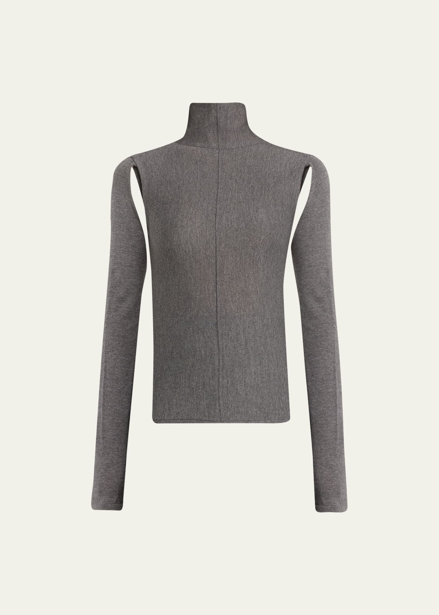 Khaite Marlowe Open-Back Wool Top | Bergdorf Goodman