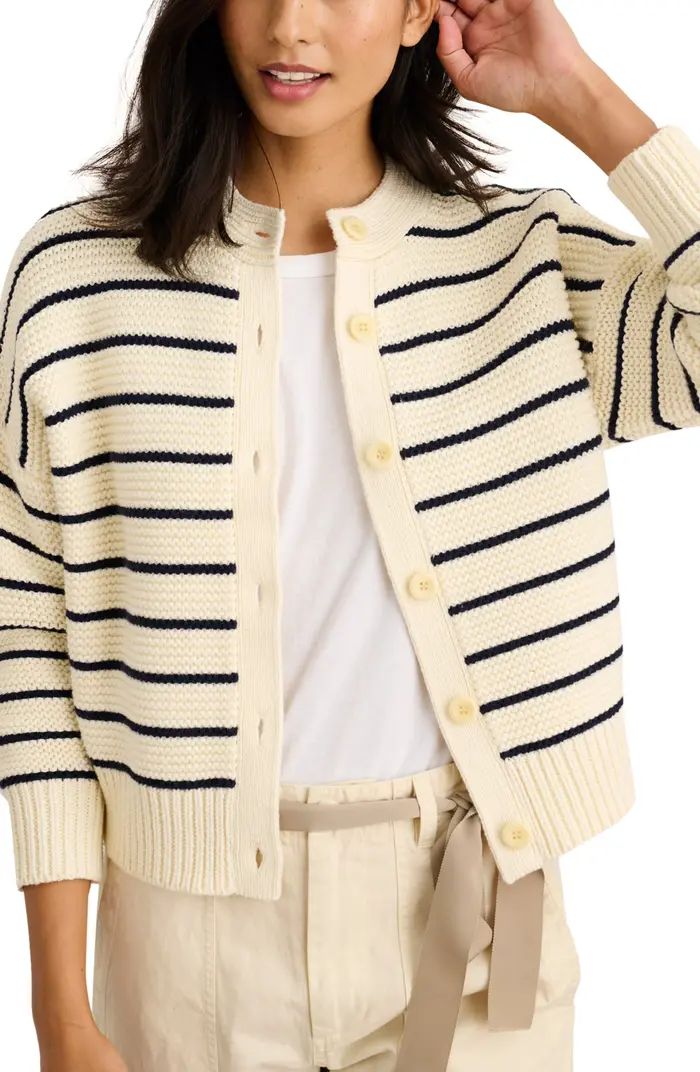 Alex Mill Nico Chunky Stripe Cotton Cardigan | Nordstrom | Nordstrom