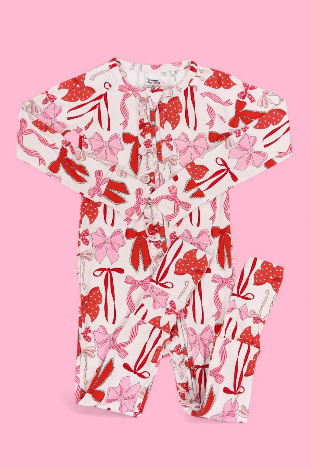 BE MINE BOWS DREAM RUFFLE ROMPER | Dream Big Little