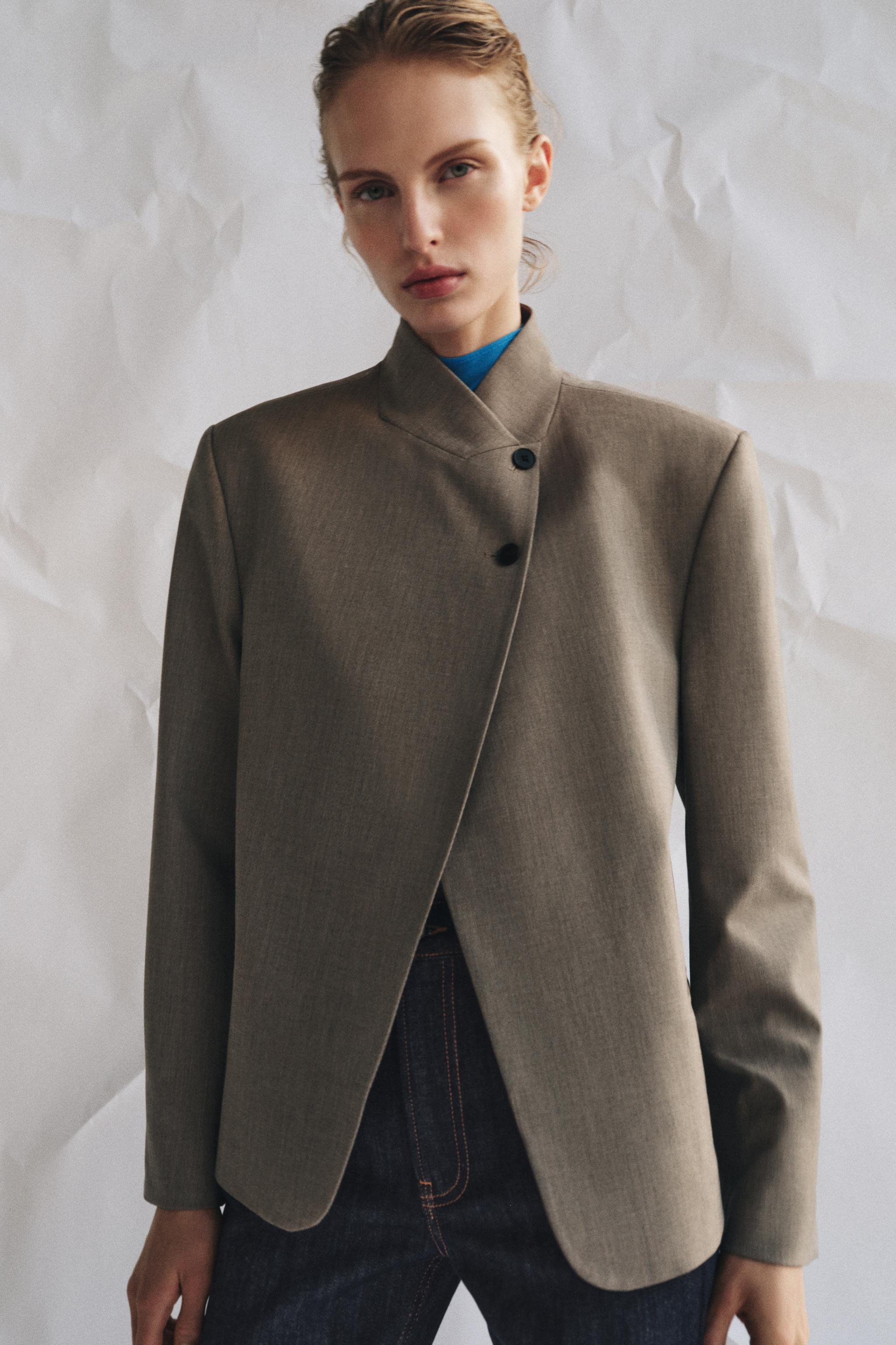 HIGH NECK BLAZER ZW COLLECTION | Zara UK