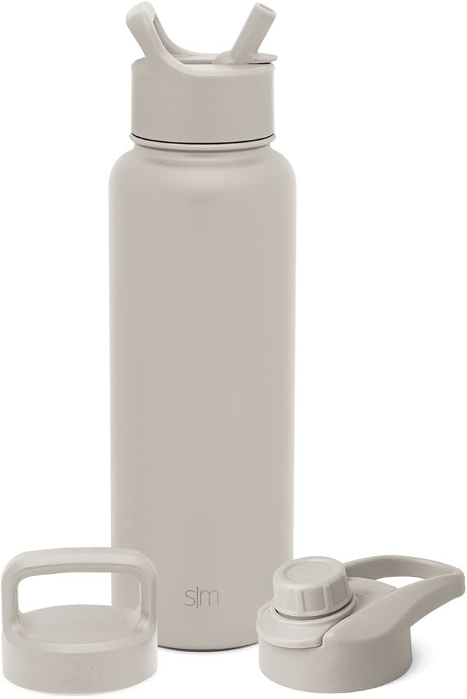 Simple Modern Water Bottle with Straw, Handle, and Chug Lid Vacuum Insulated Stainless Steel Meta... | Amazon (US)