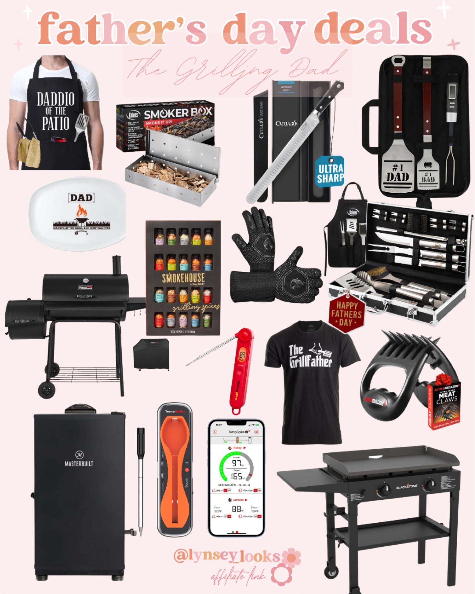 Fathers Day Gift Guide - Grilling Dad 👨🏻🥩 

Fathers Day Gift Guide | Fathers Day | Fathers Day Gifts | Fathers Day Gift Ideas | BBQ | BBQ Accessories | BBQ Tools | Smoker Accessories | Smoker Gifts | Cooking Dad | Dad Cooks | 

#LTKHome #LTKMens #LTKGiftGuide