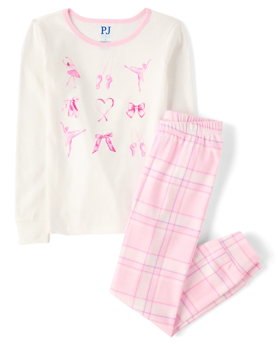 Girls Ballerina Snug Fit Cotton Pajamas - pink | The Children's Place