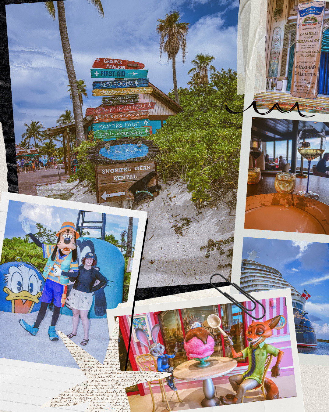 Day 7 onboard the Disney Treasure - a cloudy and rainy day of sorts on Castaway Cay and dinner at Palo.⁠
⁠
The end of my Disney Treasure day to day carousel posts and I am already dreaming of my next Disney cruise.⁠
⁠
If you are also dreaming of your next Disney cruise, message me to start planning (a friendly plug from your Disney pin and Muppet obsessed Disney travel advisor).⁠
⁠
#disneytreasure #dcl #disneycruiseline #disneyphotodump #disneyphotodiary