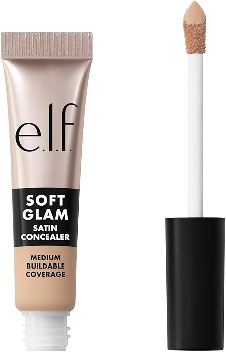e.l.f. Soft Glam Satin Concealer, Medium Coverage For Blemishes & Under-Eye, Crease-Resistant, Lo... | Amazon (US)