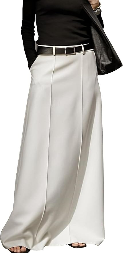 Women's Long Maxi Skirt Elegant High Waist H Line Long Straight Maxi Skirts for Women Casual Floo... | Amazon (US)