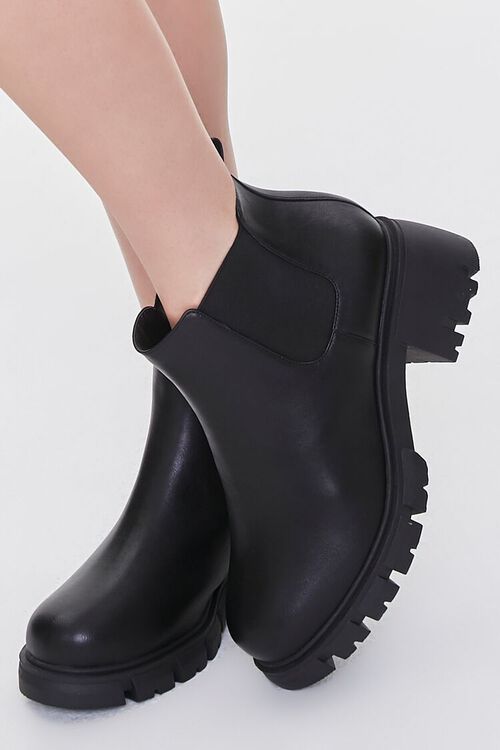 Faux Leather Chelsea Booties (Wide) | Forever 21 (US)