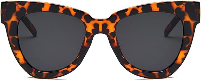 Sunglasses For Women, Sunglasses Womens Cateye Retro Sunglasses Trendy For Ladies, Big Frame Over... | Amazon (UK)