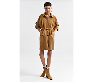 Molly Bracken Collared Corduroy Dress | QVC