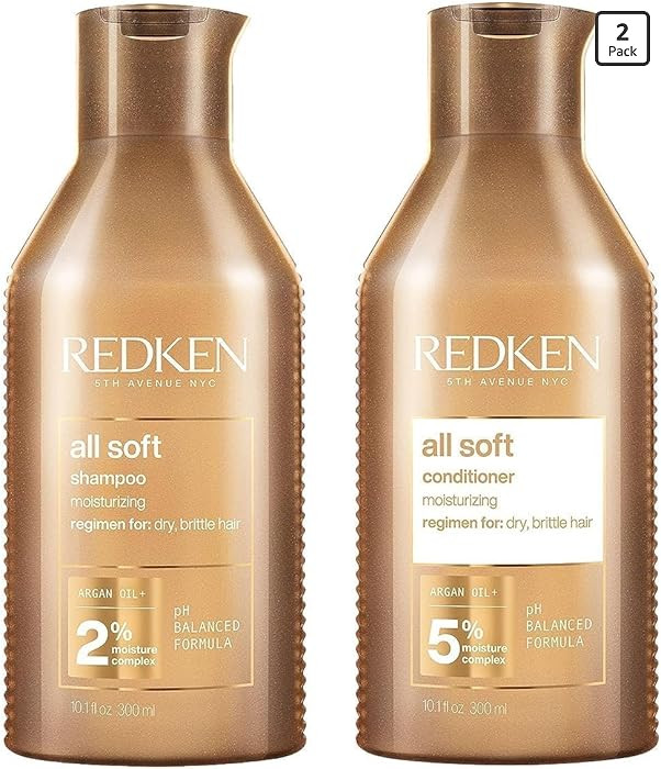 Redken Juego de Champ\u00fa y Acondicionador All Soft Para Cabello Seco o Quebradizo - Proporcion... | Amazon (US)
