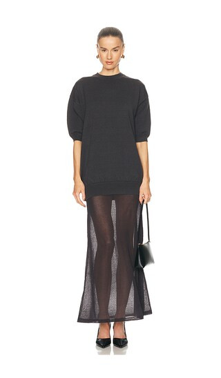 Arwen Knit Maxi Dress in Dark Charcoal | Revolve Clothing (Global)