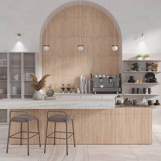 Bois 23.7 in. x 47.25 in. Ribbon Matte Acer Porcelain Wall and Floor Tile (15.49 sq. ft./case) (2... | The Home Depot