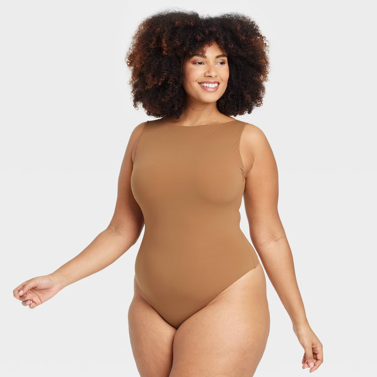 Women's Luxe Stretch Boat Neck Thong Bodysuit - Auden™ | Target