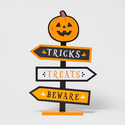 Directions Halloween Tabletop Sign - Hyde & EEK! Boutique™ | Target