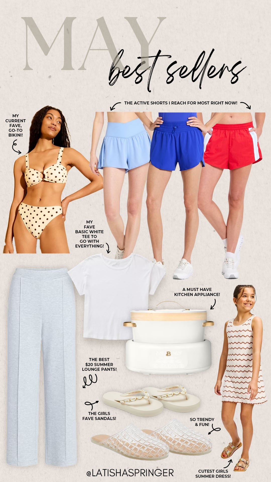 Best sellers from May!

#bestsellers

Monthly best sellers. Monthly most loved. May most loved. Target swim. Target fashion. Target active shorts. Walmart summer lounge pants. Walmart beautiful appliances. Girls summer dress. Trendy jelly sandals. Basic white tee. Girls summer sandals.

#LTKootd #LTKSeasonal #LTKSwim