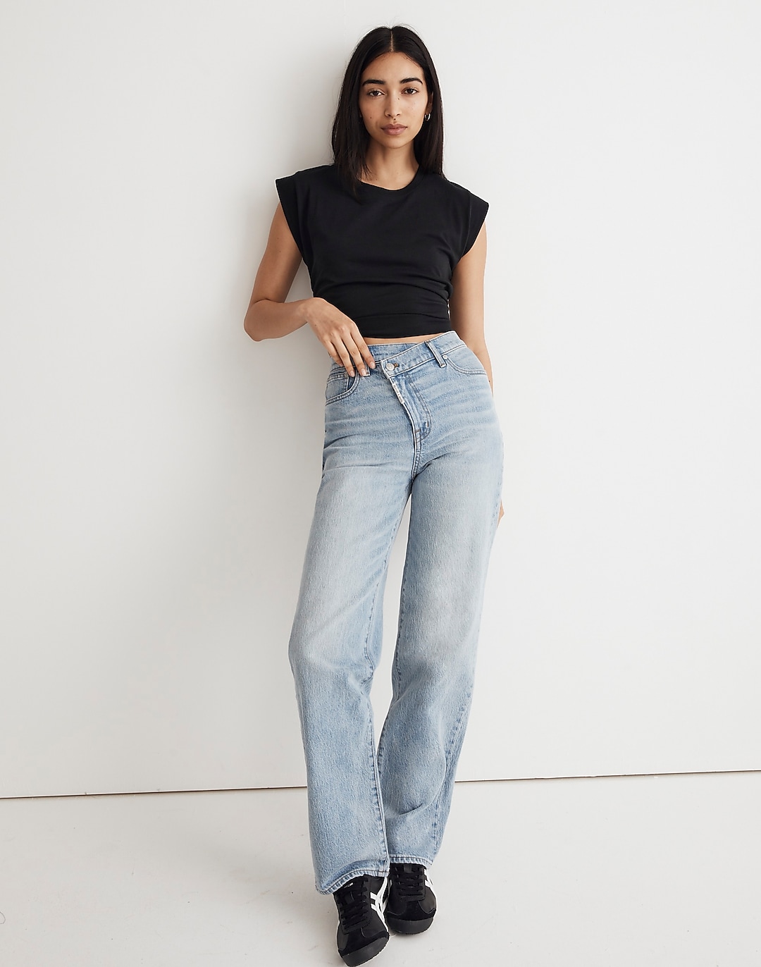 Madewell x Molly Dickson Crossover Baggy Straight Jeans | Madewell