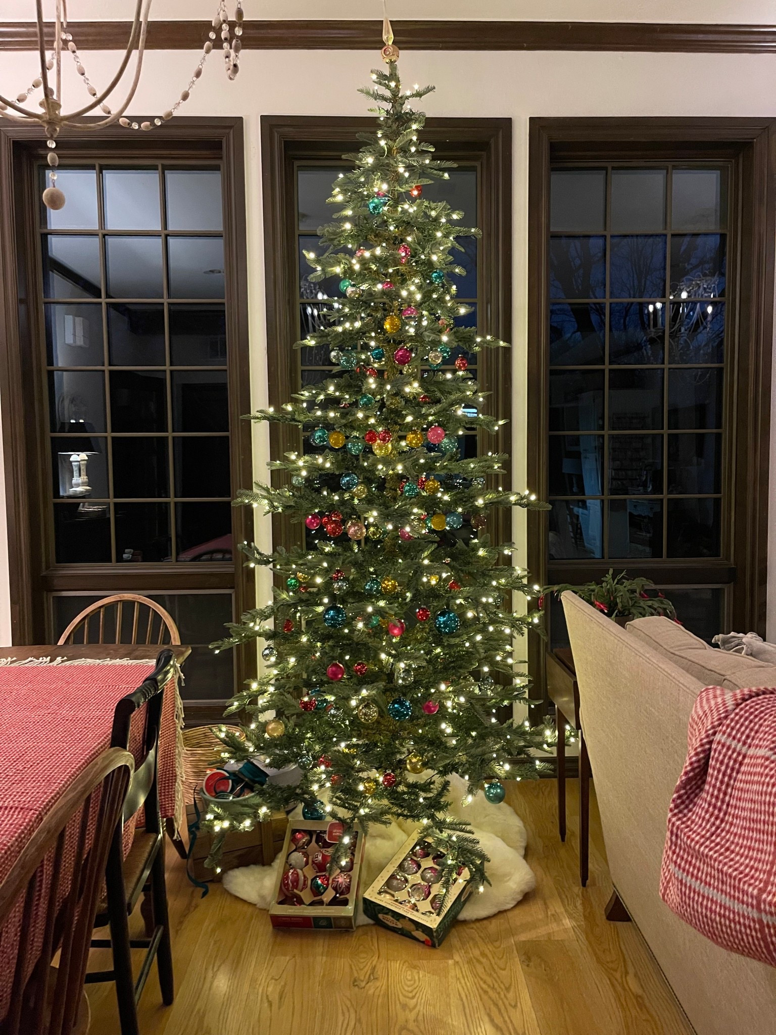 I love my King of Christmas tree. The spacing between branches allows for my vintage ornaments to really show off!

My tree is a 9’ lit tree (Noble Fir). Lots of heights, lit or unlit. It’s also available flocked.

And the Rushmore Fir has a similar look.

#LTKSeasonal #LTKHoliday #LTKHome