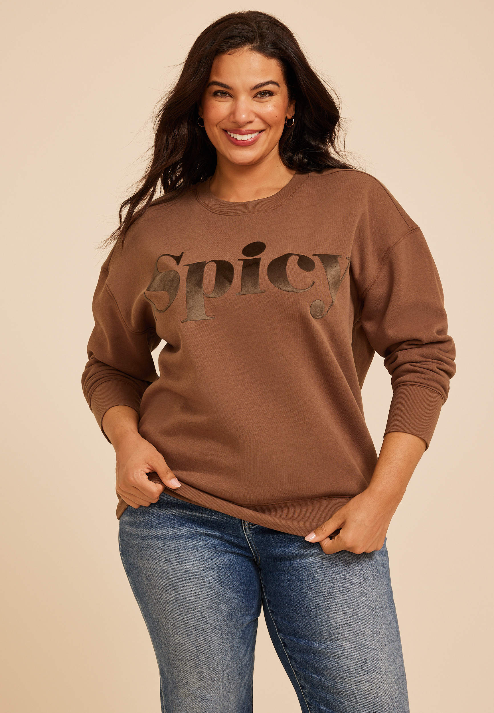 Plus Size Spicy Sweatshirt | maurices | Maurices