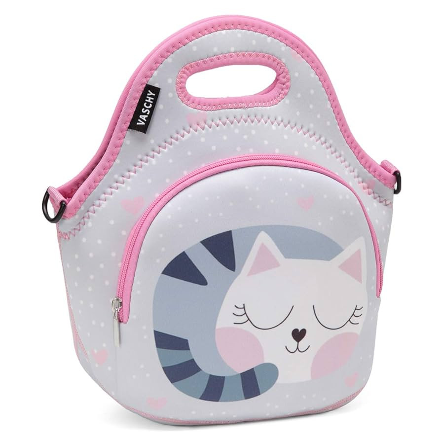 VASCHY Lunch Bag for Girls, Insulated Neoprene Lightweight Lunch Box Bag for Children Boys and Gi... | Amazon (US)