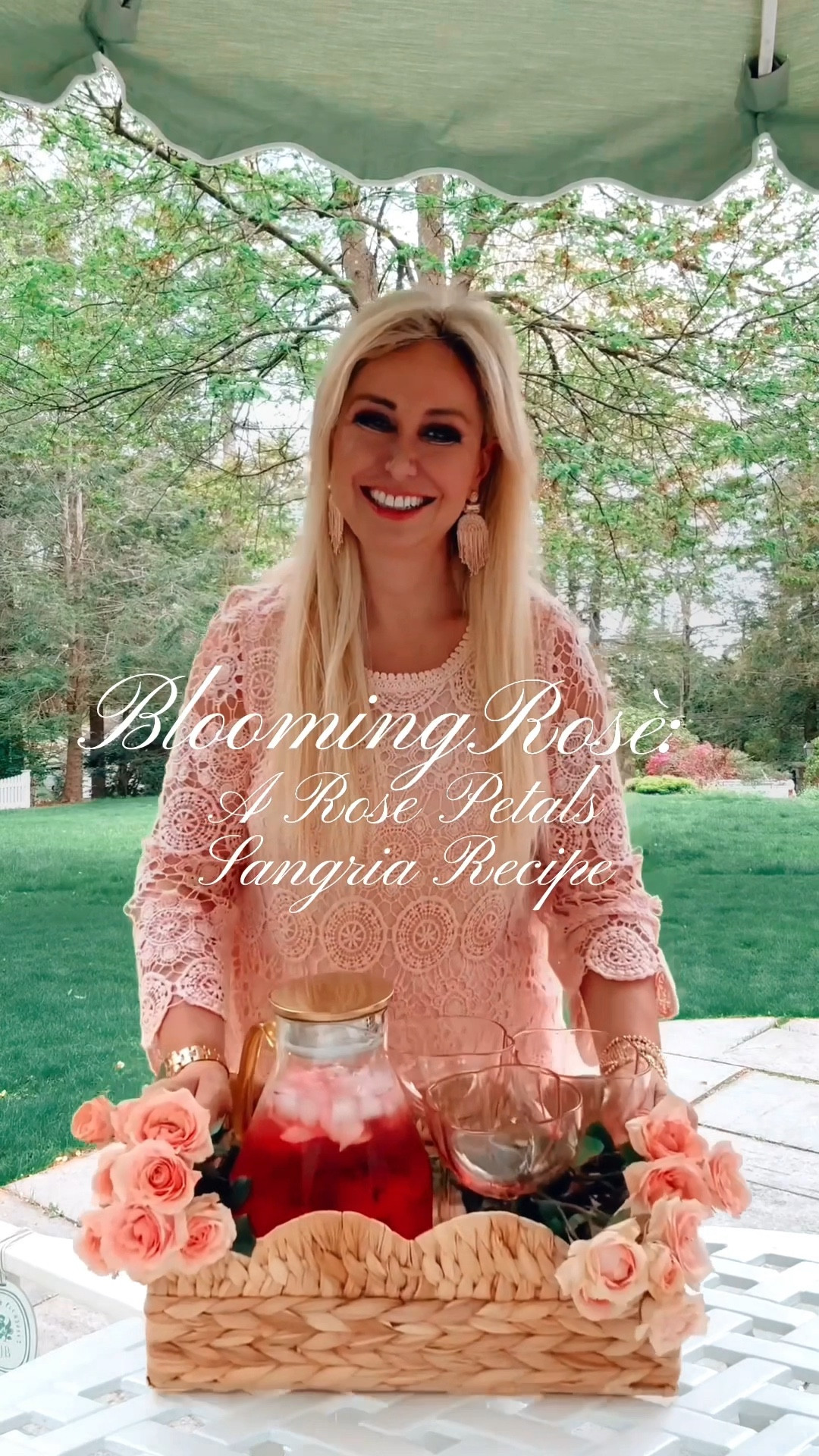 A rosy toast to spring, darlings!
This Rose Rosé Sangria is what happens when your cocktail goes to finishing school—light, floral, and almost too pretty to sip (almost). Perfect for garden gatherings, bridal showers, or simply dazzling your guests at Sunday lunch.

Here’s how to bloom in a glass:
	•	2 bottles of rosé wine
	•	½ cup rose petal simple syrup (see below)
	•	2 tablespoons rosewater
	•	2 drops rosy pink food coloring (for flair, naturally)
	•	1–2 tablespoons vodka (depending on your mood…)
	•	2 tablespoons edible rose petals for garnish

To make the rose petal syrup:
In a saucepan, combine 1 cup rose petals, 1 cup water, 1 cup sugar, 1 tsp lemon juice, and 1 tbsp rosewater. Bring to a simmer until the sugar dissolves. Let steep for 12 hours, then strain. The longer it steeps, the more divine it becomes.

To compose:
In a jug, pour your rosé, ½ cup syrup, 1 tbsp vodka, 1 tbsp rosewater, and rose petals. Stir gently, chill for 1–2 hours, and serve over ice. Pure floral magic. Until next time, stay chic! ✨