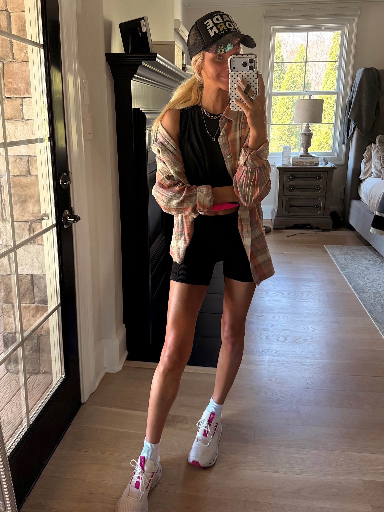 Casual but Styled … biker shorts, muscle tank, flannel shirt 

#LTKmomlife #LTKgrwm #LTKootd