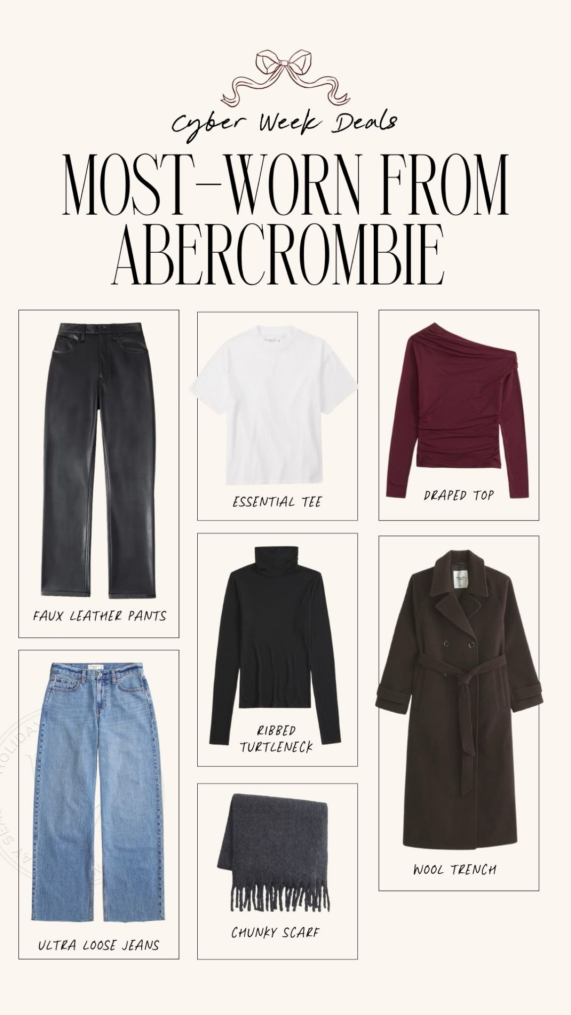 Cyber Week Deals 〰️ Abercrombie Picks ✨

abercrombie sale, abercrombie sales, abercrombie deals, abercrombie markdowns, abercrombie outfits, abercrombie staples, abercrombie basics, black friday deals, black friday sale, black friday sales, black friday markdowns, bf deals, bf sale, cyber week sales, cyber week sale, cyber week deals, cyber monday sale, cyber monday sales, cyber monday deals, holiday sale, holiday sales, holiday deals, holiday markdowns, current sales

#LTKHoliday #LTKSaleAlert #LTKCyberWeek