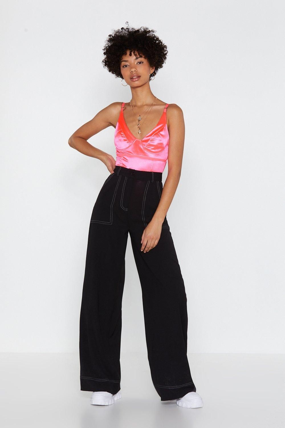 An Absolute Stitch Wide-Leg Pants | NastyGal (US & CA)