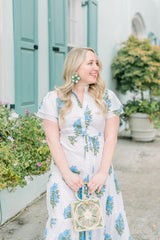 Magnolia Garden Flutter Dress | Blue Hydrangea | Victoria Dunn 