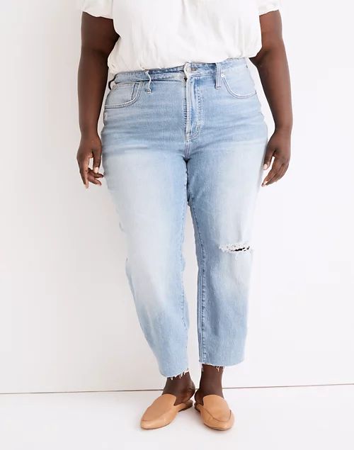 The Plus Curvy Perfect Vintage Jean in Coney Wash: Destroyed Edition | Madewell