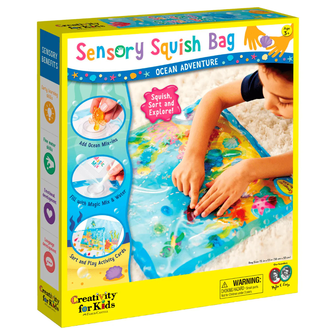 sensory squish bag ocean adventure | Ellifox