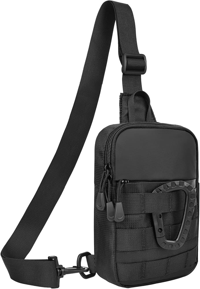 DEYACE Small Sling Bag for Men, Tactical Inspired Waterproof Utility EDC Mini Crossbody Chest Bag... | Amazon (US)