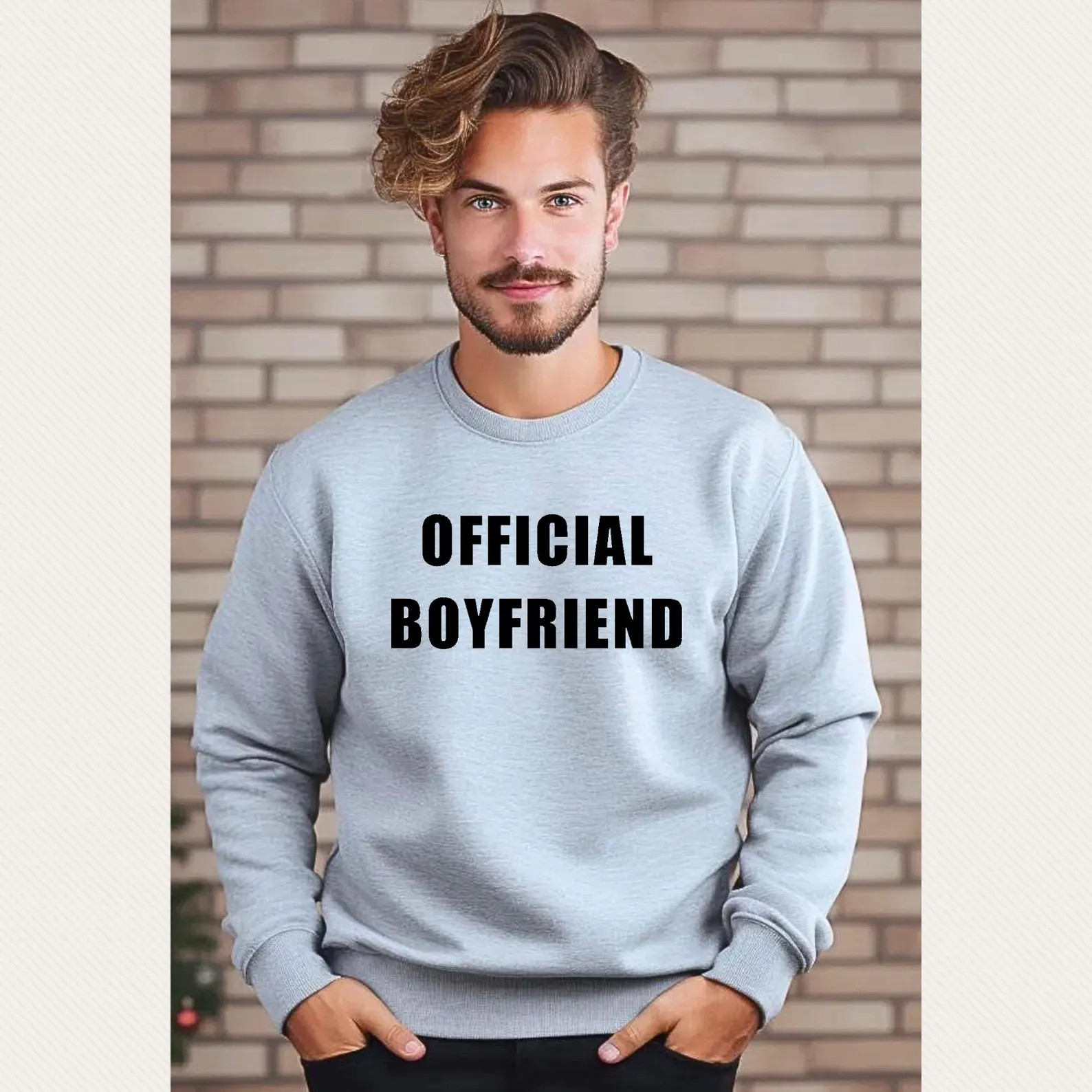Official Boyfriend Crewneck Sweatshirt, Anniversary Gift - Etsy | Etsy (Global)