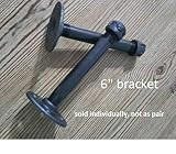 6" Industrial Floating Shelf Bracket, Farmhouse Kitchen, Industrial, Industrial Shelves, Open Kitche | Amazon (US)