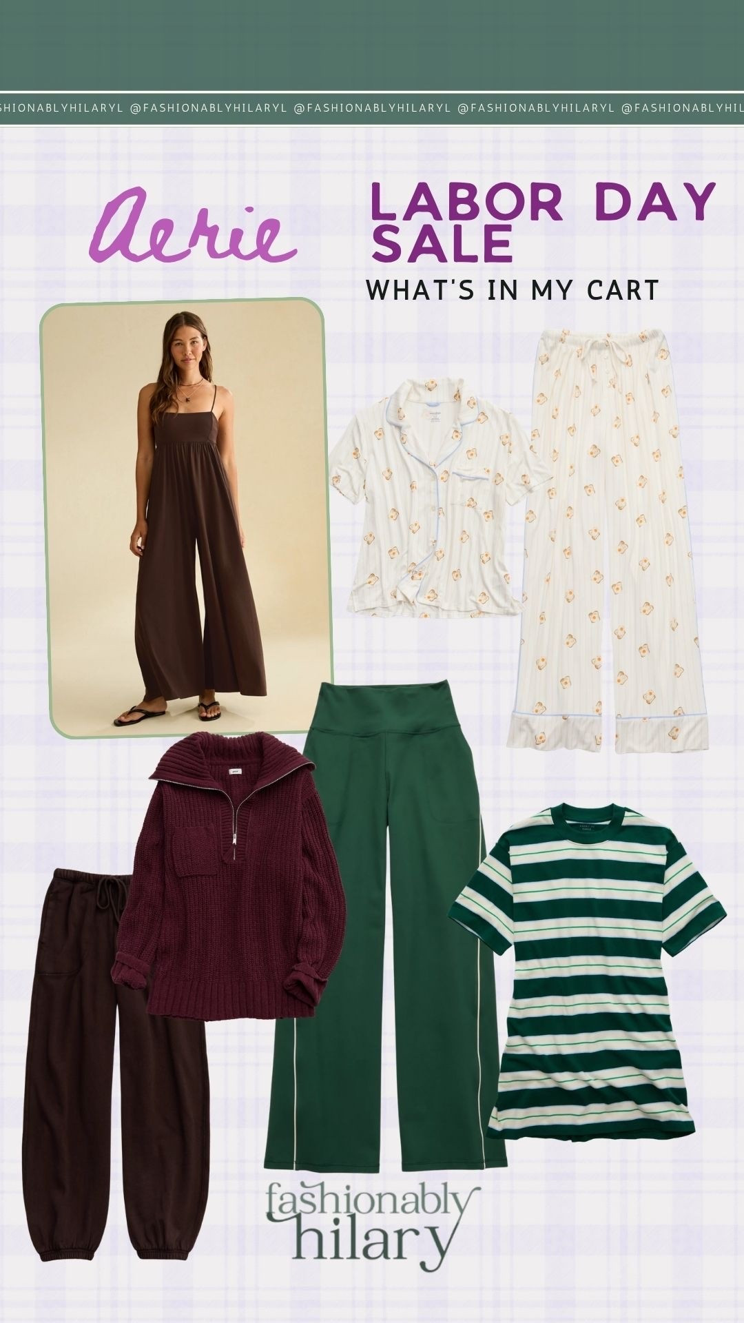 @Aerie is one of my favorite places for cute and comfy fall pieces. They are having a sale right now for the upcoming long weekend, and I’m loving all of their new arrivals. My cart is packed full, but I wanted to share a few of my favorites. This striped tee shirt dress would be so cute with a sweater tied around the neck and sneakers and a hat or a denim jacket. The lounge pieces are always a win and they have the softest pajamas in the cutest prints. 
Casual mom outfit, fall outfit inspo

#LTKMidsize #LTKSaleAlert #LTKSeasonal