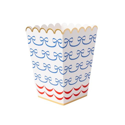 Amazon.com: Bonjour F\u00eate 4th of July Bow Flag Paper Party Popcorn Boxes | Premium Party Supp... | Amazon (US)