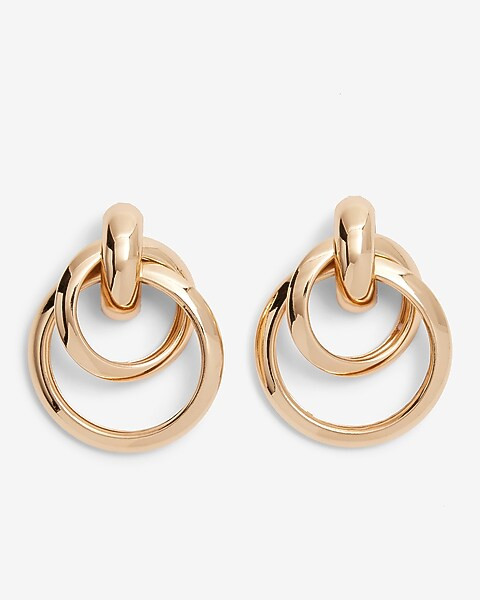 Interlocked Circle Earrings | Express