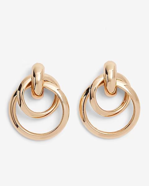 Interlocked Circle Earrings | Express