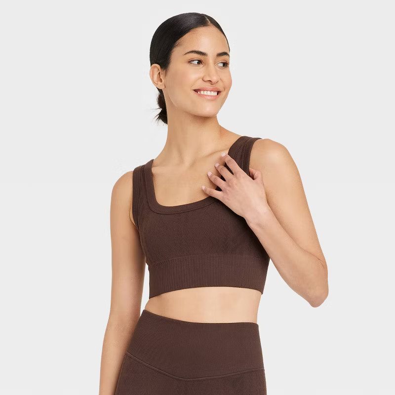 Women's Seamless Cable Knit Bra - JoyLab™ | Target