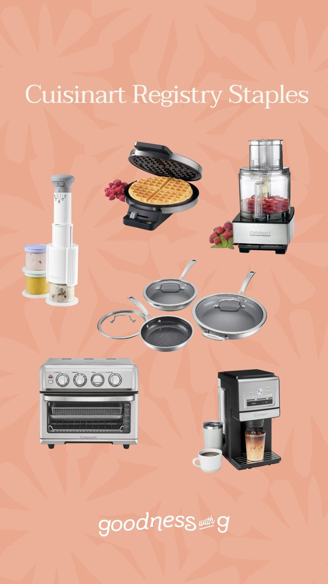 #ad Man, I WISH I had added this one to my own wedding registry💒, but I’m so happy it’s taken up residence in my kitchen regardless!

This @cuisinart Air Fryer Toaster Oven with Grill is truly a GAME CHANGER that does it all - bakes, grills, air fries, toasts, you name it. Plus it’s easy to use, clean, & store (all essentials in my book) AND cuts down on both time & cleanup…what more could you need?!

I promise you this will be the one kitchen appliance you’ll find yourself using all👏🏼the👏🏼time.

Find it & more of my @cuisinart registry suggestions at @target via my @shop.ltk below!

xx #goodnesswithg #cuisinart #aworkofcuisinart #TargetPartner #target #liketkit

#LTKmomlife #LTKfoodie