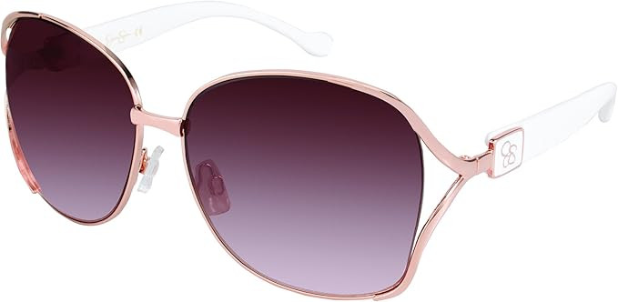 Jessica Simpson J5254 Oversized Metal UV Protective Women's Square Sunglasses. Glam Gifts for Wom... | Amazon (US)