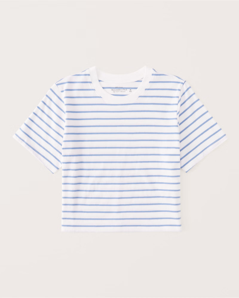 Classic Crop Essential Tee | Abercrombie & Fitch (US)