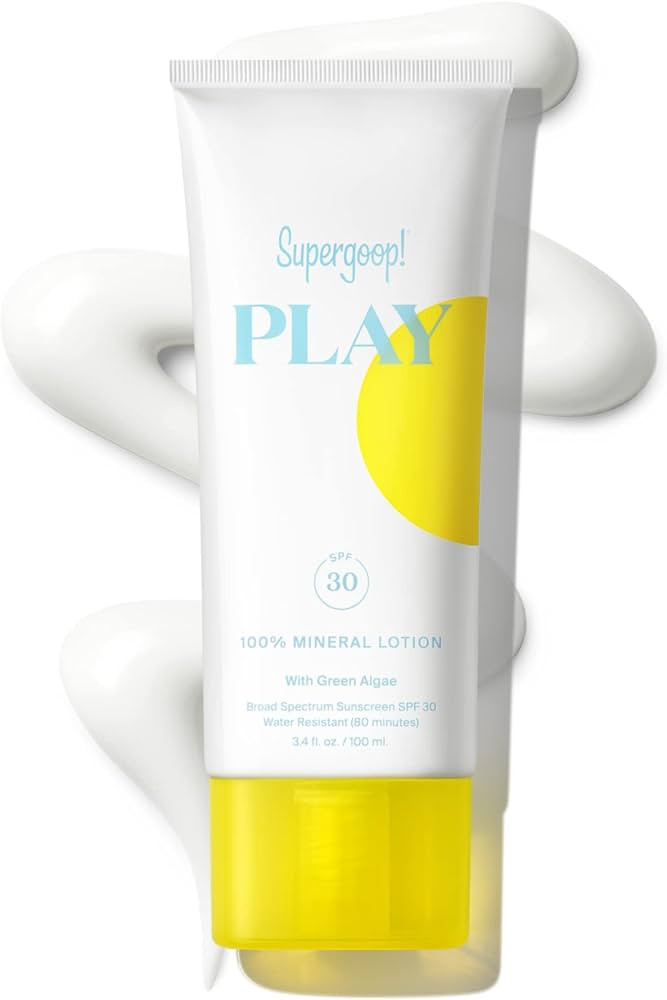 Supergoop! PLAY 100% Mineral Lotion - 3.4 fl oz - Broad Spectrum SPF 30 Sunscreen for Face & Body... | Amazon (US)