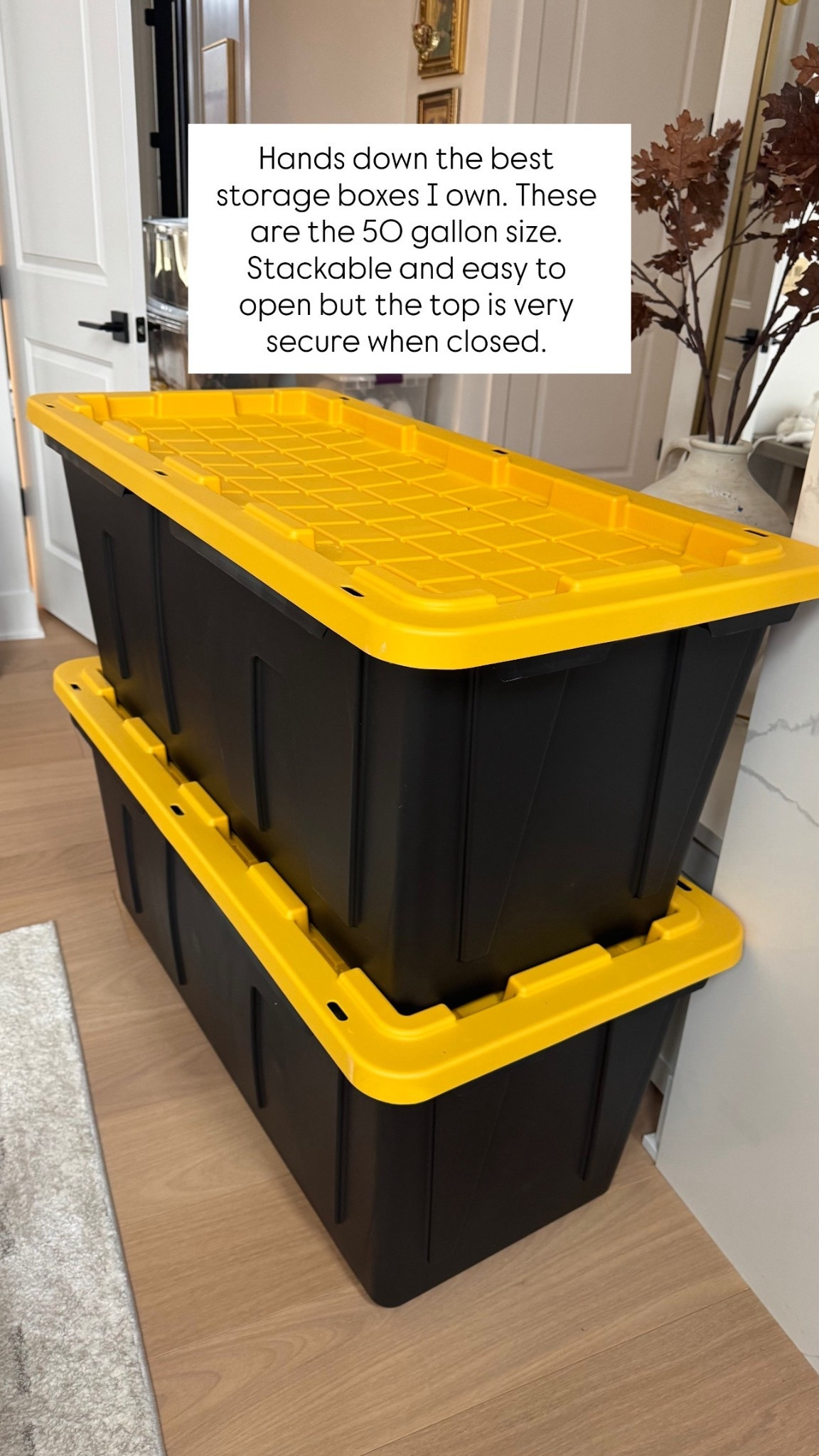 Holiday storage. Christmas storage boxes. 50 gallon shown.

#LTKHome #LTKHoliday #LTKSeasonal