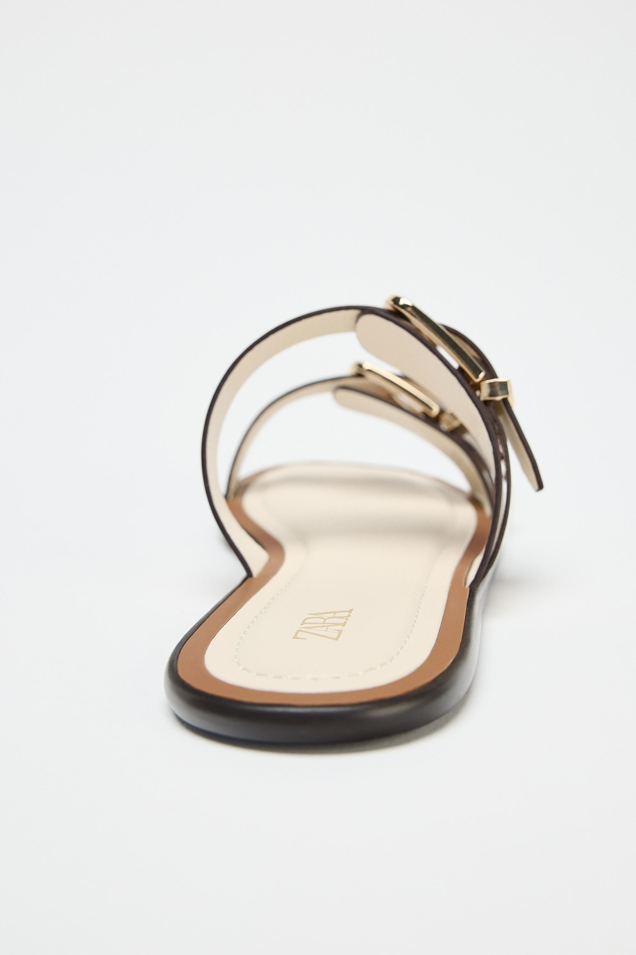 DOUBLE-STRAP BUCKLE SANDALS | Zara UK
